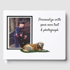 Geel labrador gemengd Breed Dog Guest Book Gastenboek