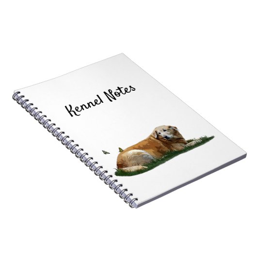 Geel labrador gemengd Breed Notitieboek (Rechterzijde)