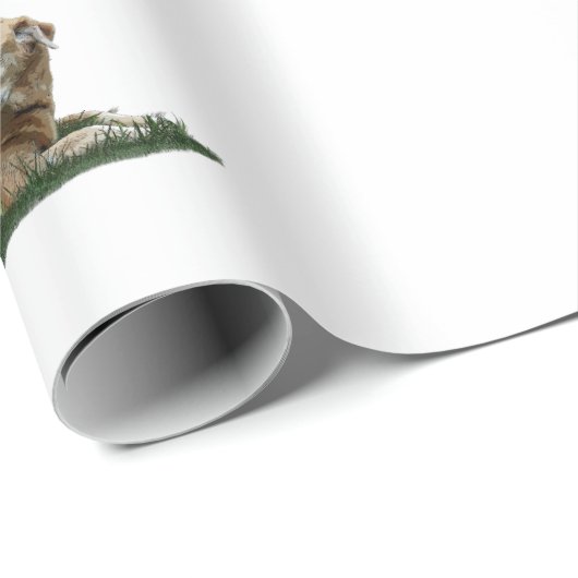 Geel labrador gemengd broed dog papier (Rol Hoek)