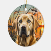 geel Labrador Ornament (Links)