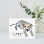 Geel labrador Puppy Briefkaart (Staand voorkant)