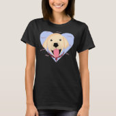 Geel Labrador Puppy Chonk Puppy Eigenaar Hond Eige T-shirt (Voorkant)