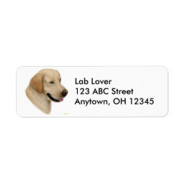 Geel Labrador Retriever Hondenlabel Etiket