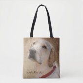 geel Labrador Retriever portret Tote Bag (Voorkant)