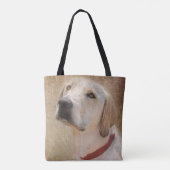 geel Labrador Retriever portret Tote Bag (Achterkant)