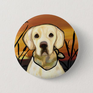 GEEL LABRADOR RETRIEVER RONDE BUTTON 5,7 CM
