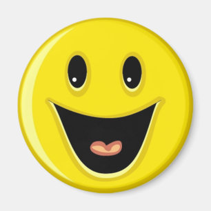 Geel lachen glimlachen magneet