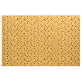 Geel Lacrosse Black Sticks gepatterd Stof (Fat Quarter)