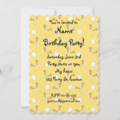 Geel lacrossepatroon kaart (Voorkant)