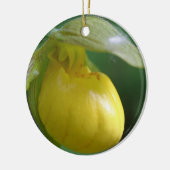 Geel Lady Slipper Flower Ornament (Links)