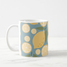 Geel lamon Seamless Patroon Koffiemok