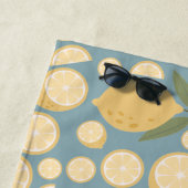 Geel lamon Seamless Patroon Strandlaken (In situ)