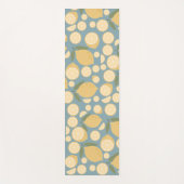 Geel lamon Seamless Patroon Yogamat (Voorkant)