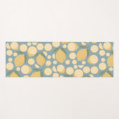 Geel lamon Seamless Patroon Yogamat (Voorkant (horizontaal))