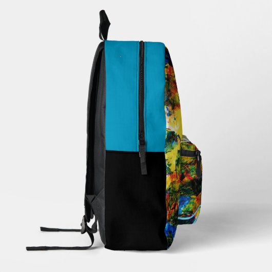 Geel landschap. bedrukte rugzak (Links)