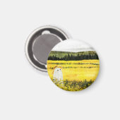 Geel landschap magneet (Voorkant / Achterkant)