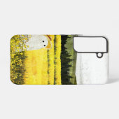 Geel landschap samsung galaxy hoesje (Achterkant horizontaal)