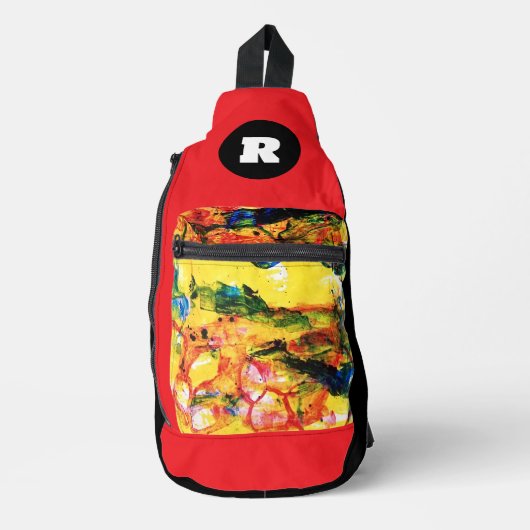 Geel landschap. sling bag (Voorkant)