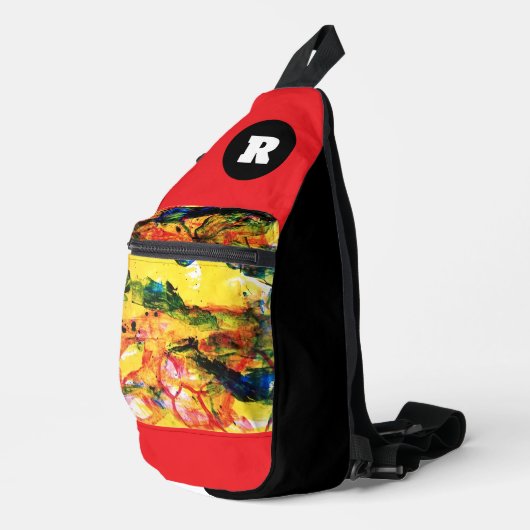 Geel landschap. sling bag (Rechterhoek)