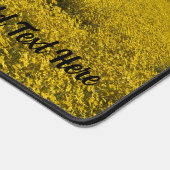 Geel landschap van de bloem bureaumat (Hoek)