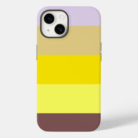 Geel lavendelbruin Case-Mate iPhone case (Achterkant)