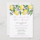 Geel lavender Lemons Main Squeeze Vrijgezellenfees Kaart (Voorkant)