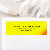 Geel Leesbaar Elegant Modern Trendy Etiket (Insitu)