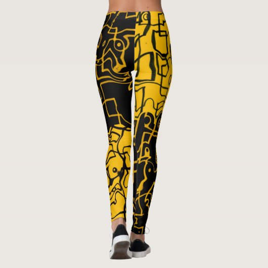 Geel Leggings (Achterkant)