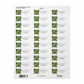 Geel lemon en groen Limoen fruitpatroon Etiket (Full Sheet)