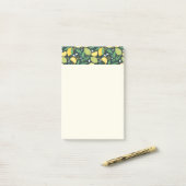 Geel lemon en groen Limoen fruitpatroon Post-it® Notes (Op bureau)