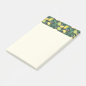 Geel lemon en groen Limoen fruitpatroon Post-it® Notes (Schuin)