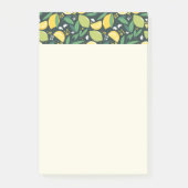 Geel lemon en groen Limoen fruitpatroon Post-it® Notes (Voorkant)