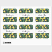 Geel lemon en Limoen Fruit Food Pattern Hartelijk Vierkante Sticker (Vel)