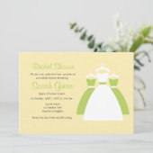 Geel Lemon Green Custom Vrijgezellenfeest nodigt u Kaart (Staand voorkant)