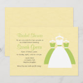 Geel Lemon Green Custom Vrijgezellenfeest nodigt u Kaart (Voorkant / Achterkant)