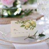 Geel | Lemons Leaves elegant Wedding Visitekaartje