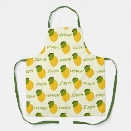 Geel lemons Pattern Fresh Zesty Tasty Lemony Schort