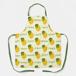 Geel lemons Pattern Fresh Zesty Tasty Lemony Schort