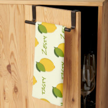 Geel lemons Pattern Fresh Zesty Tasty Lemony