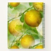 Geel Lemons Recipe Book Notitieboek (Achterkant)