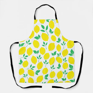 Geel lemos naadloos patroon All-Over Print Schort