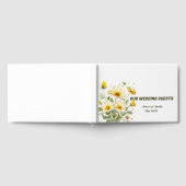 Geel Lentebloemen Bruiloft Gastenboek (Volledig)