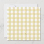 Geel Lets Go Bananen Verjaardag Banaan Party Thema Kaart (Achterkant)