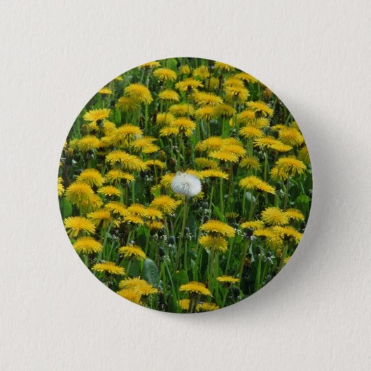 Geel lichtveld in Nederland Ronde Button 5,7 Cm (Voorkant)