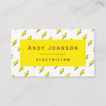 Geel Lightning Patroon Elektrische Service Power