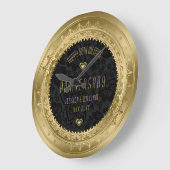 Geel Lijst met gouden rand 25e bruiloft Jubileum Grote Klok (Hoek)