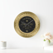 Geel Lijst met gouden rand 25e bruiloft Jubileum Grote Klok (Huis)