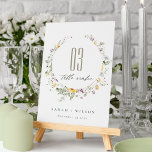Geel Lila Lijst van de Wildbloem Kaart<br><div class="desc">Als u nog meer aanpassingen nodig hebt,  kunt u mij op yellowfebstudio@gmail.com vrij klikken.</div>