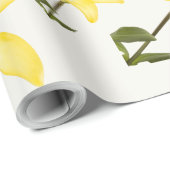 Geel Lily Matte Wrapping Paper Cadeaupapier (Rol Hoek)