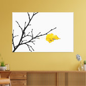 Geel Limoen Bladeren Canvas Afdruk (Insitu (Woonkamer))